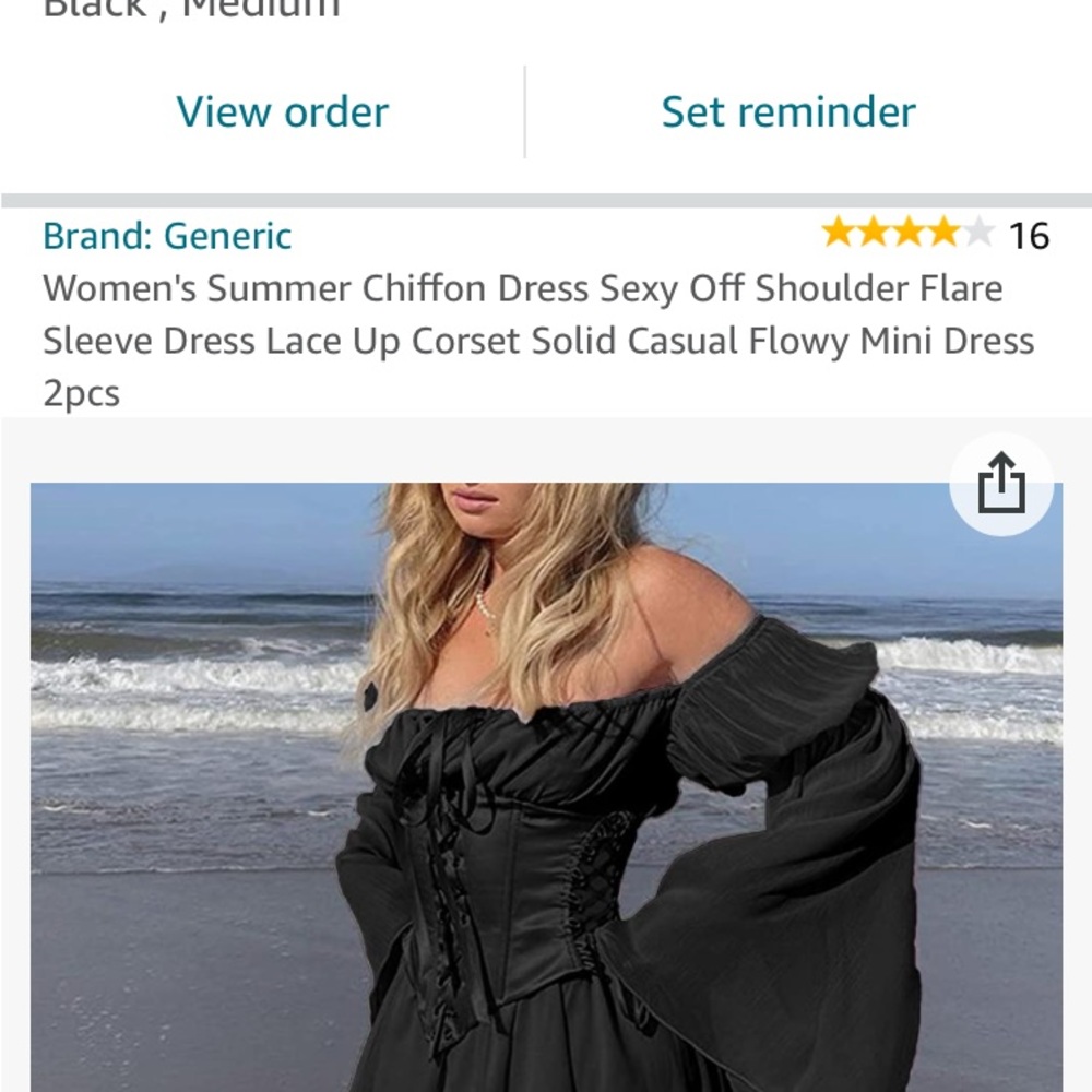 Sexy black summer dress